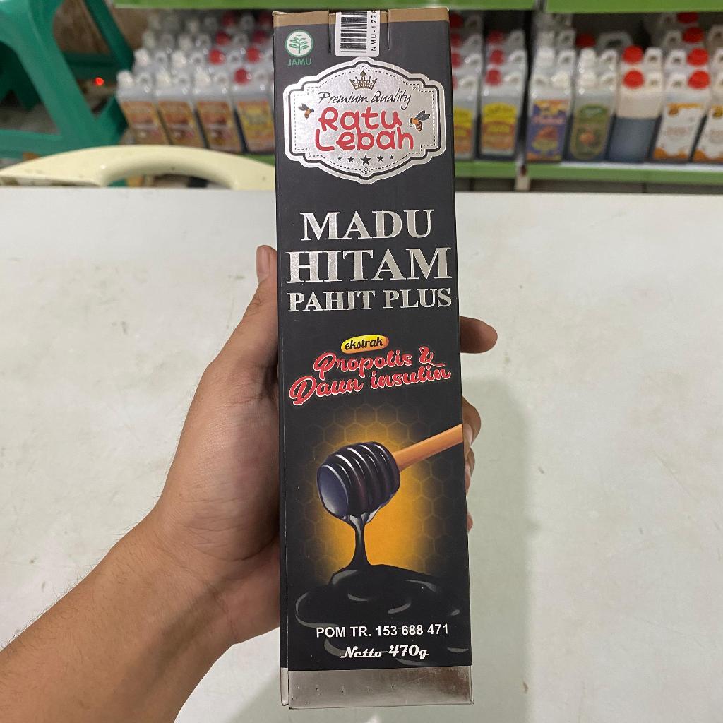 

Madu Hitam Pahit Plus Propolis Ratu Lebah isi 470gr - Obat Kesehatan Darah Tinggi Diabetes dll