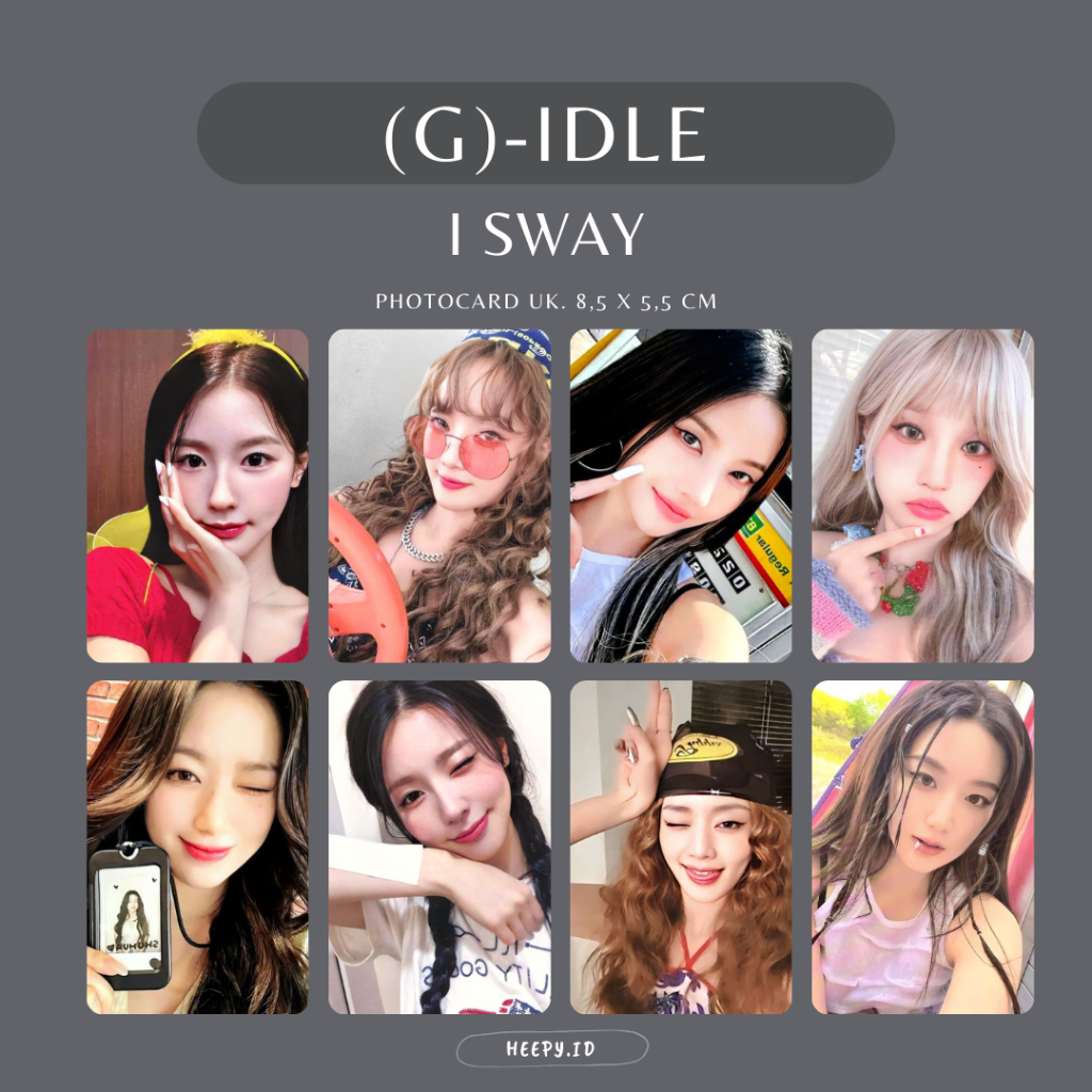 [G-IDLE] UNOFFICIAL PHOTOCARD (G)-IDLE I SWAY