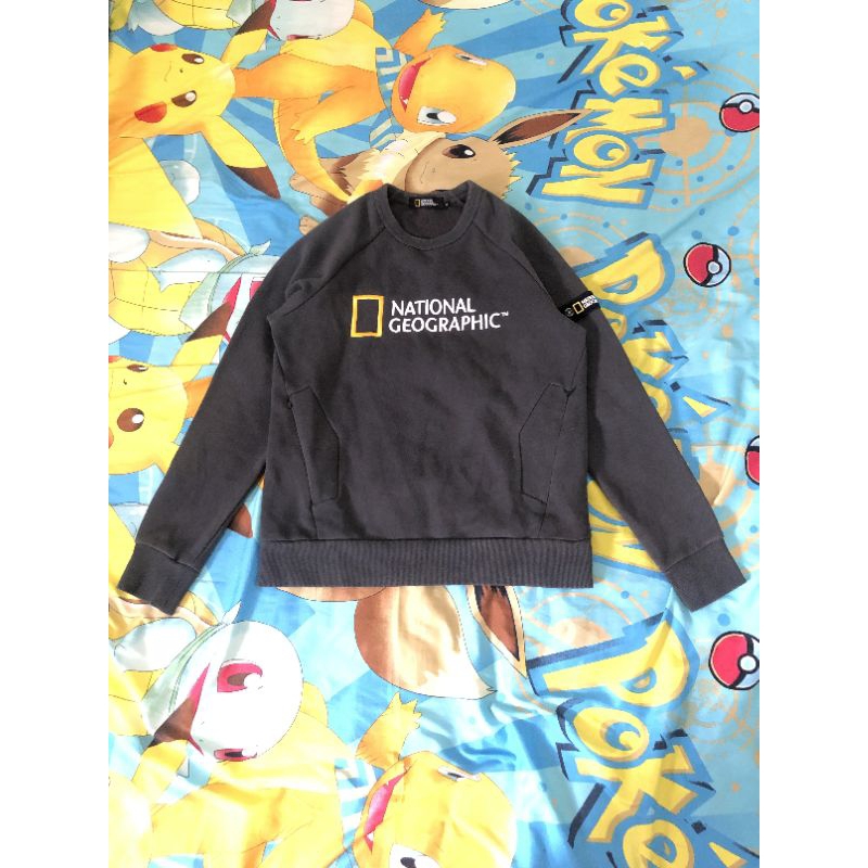 Crewneck National Geographic Patch Big Logo Bordir Original Scnd