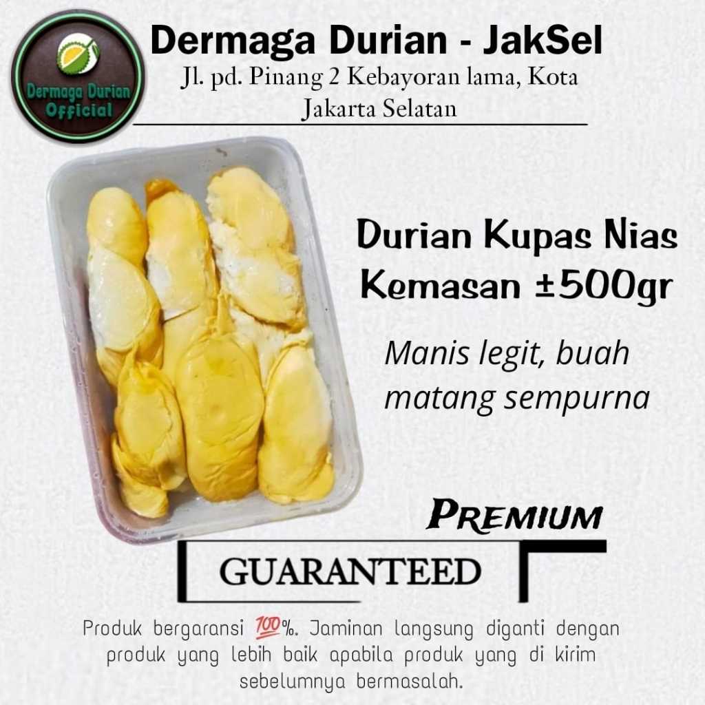 

DURIAN KUPAS NIAS / DURIAN PREMIUM / DURIAN UCOK MEDAN