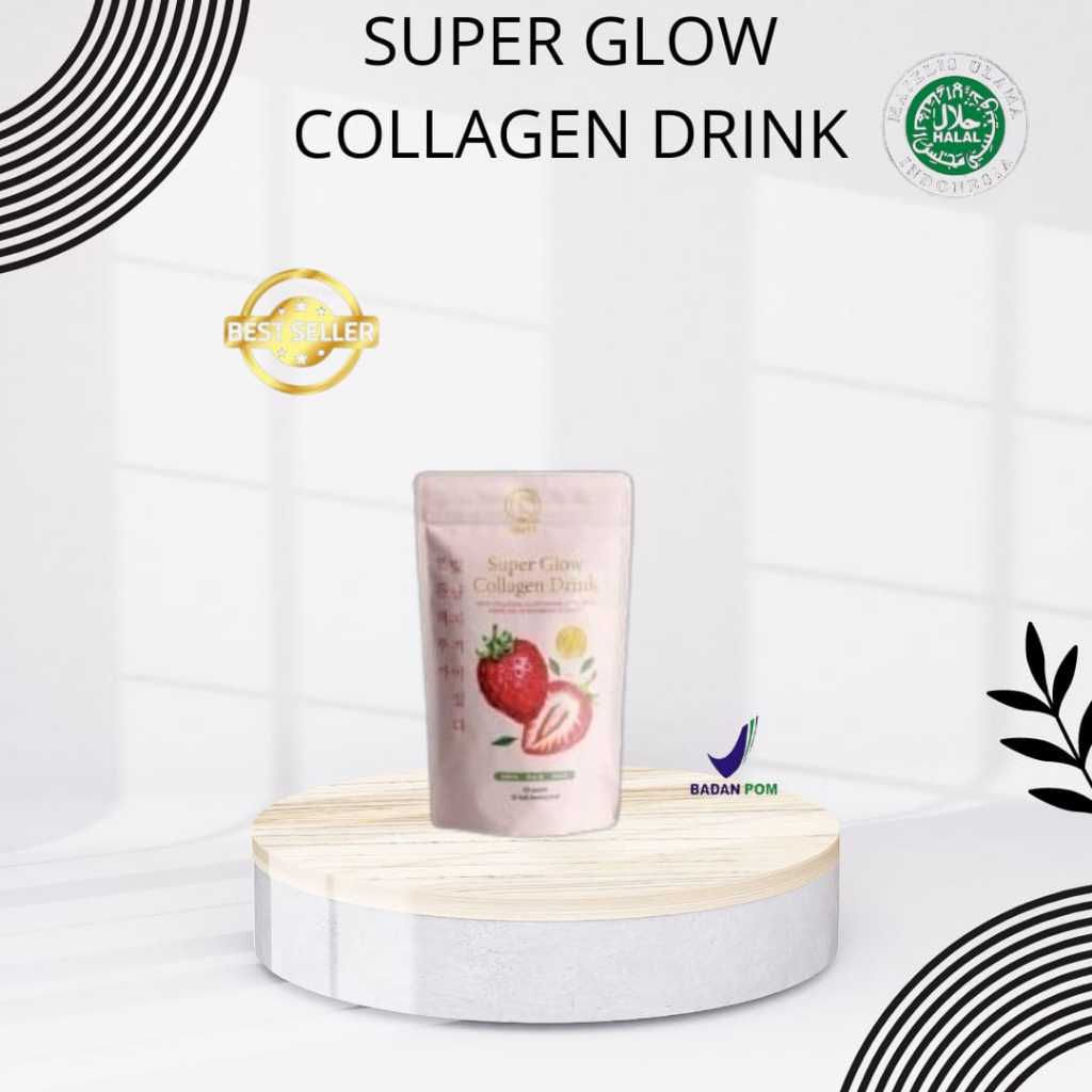 Super Glow Collagen Drink Minuman Pemutih Badan Cepat Permanen |Suntik Putih | Mencerahkan Kulit