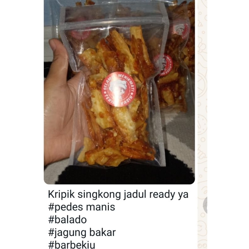 

kripik singkong jadul pedes isi 9gram