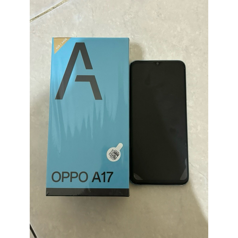 Oppo A17 4/64GB Warna Biru Laut Original Erafone Second