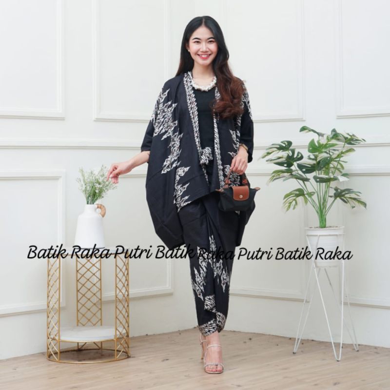 Setelan Batik Cardigan Baju Kondangan Cardigan Baju wisuda Oneset Kebaya Modern