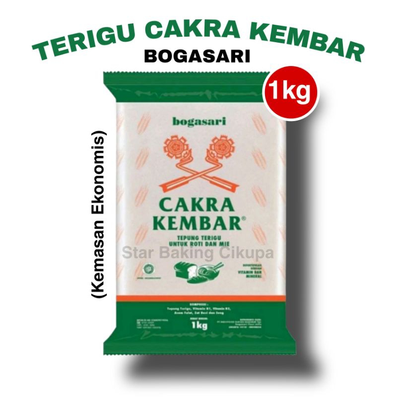 

TERIGU CAKRA KEMBAR 1KG (Kemasan Ekonomis)