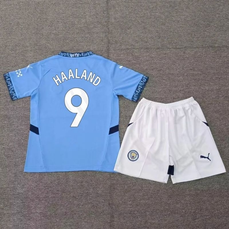 BARU- JERSEY BAJU BOLA ANAK MAN CITY HOME KIDS 2024/2025 GRADE ORI