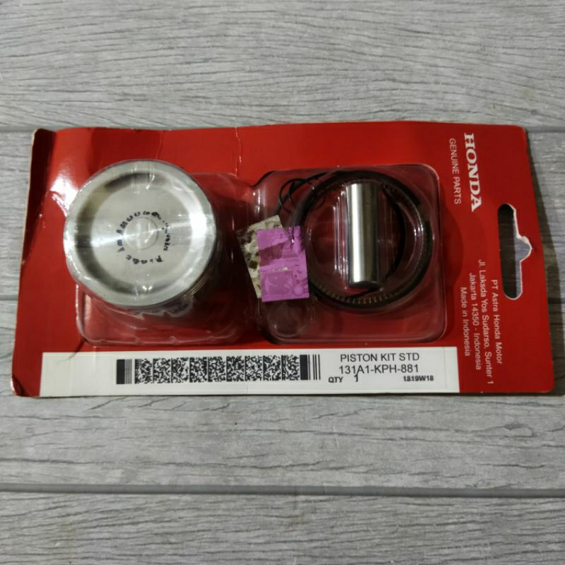 Piston kit set ring seher Karisma Supra x 125 ukuran standar -KPH