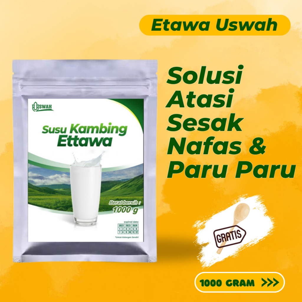 

Susu Kambing Etawa USWAH 1KG untuk Sesak Nafas Paru Paru