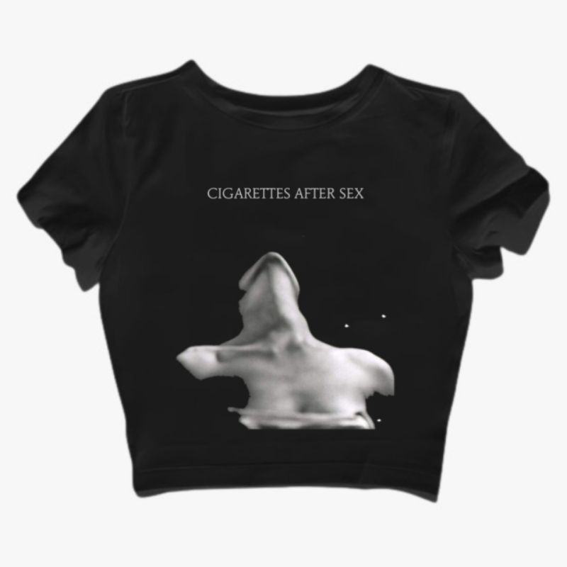 Baby Tee CIGARETTES AFTER SEX Simple Y2k Style Crop Tee