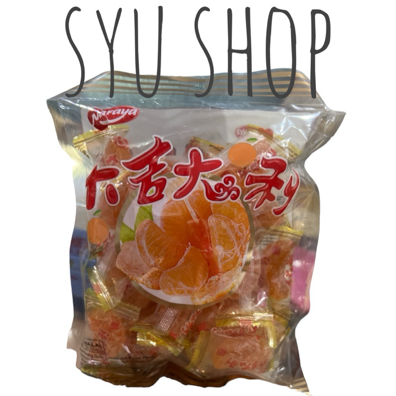 

Naraya mandarin orange gummy jelly candy imlek sincia china cina 500gr da ta ji da ta li dajidali tajitali