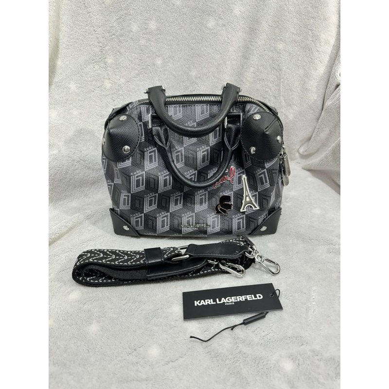 [PRELOVED] Karl Lagerfeld Valette Hitam Elegant Tas Original USA