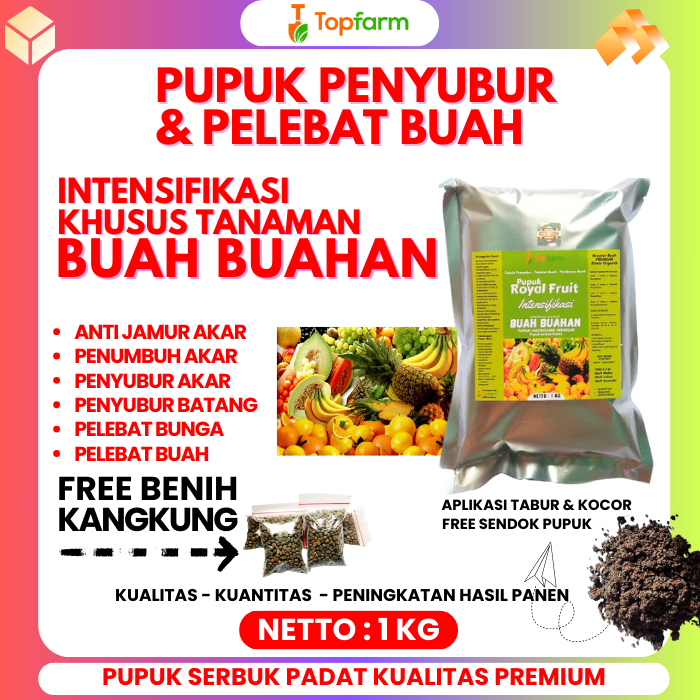 Pupuk Booster Semua Buah / Pupuk Booster Tanaman Buah / Pupuk Booster Buah Buahan / Pupuk Buah Biar 