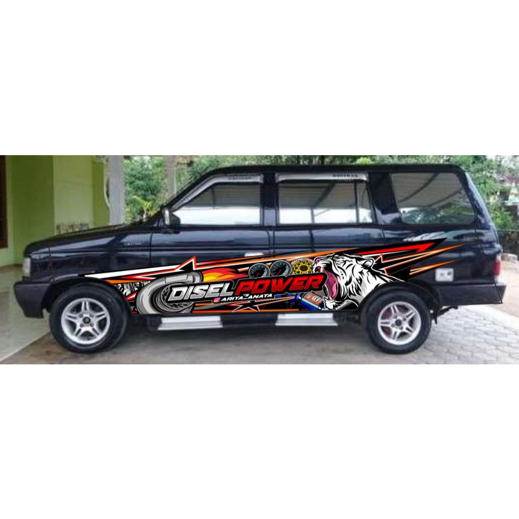 DECAL STIKER MOBIL KIJANG KAPSUL STIKER MOBIL KIJANG LGX STIKER MOBIL PANTHER TURBO LIVERY MOBIL KIJ