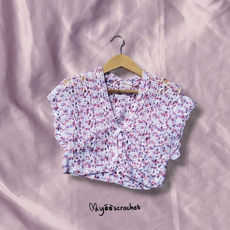 Lace crochet cardigan handmade