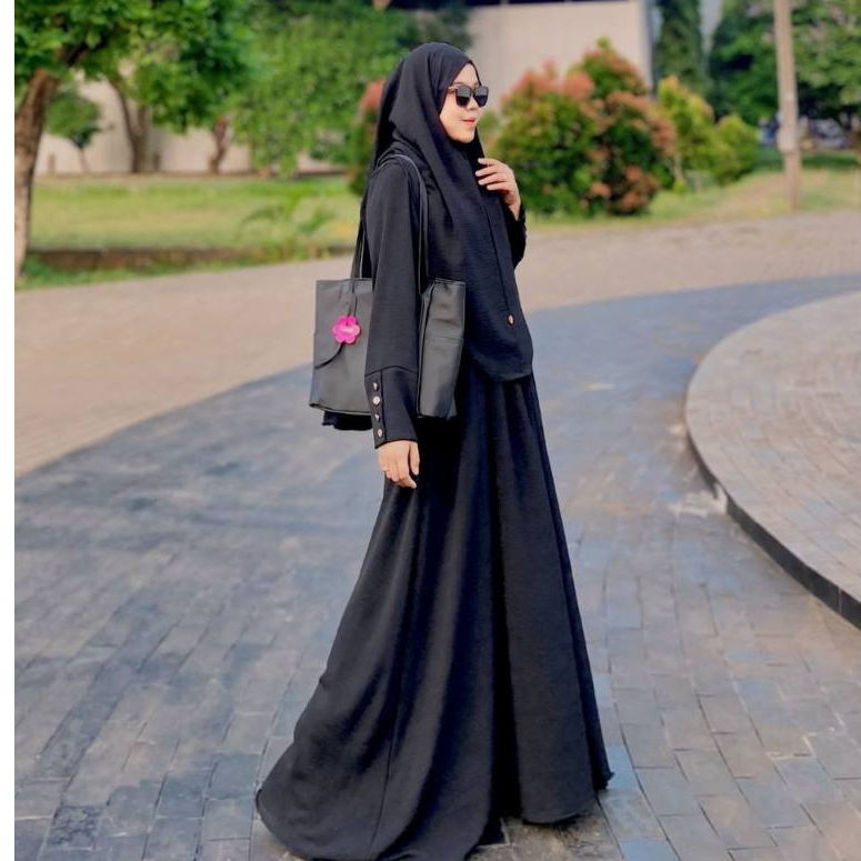 GAMIS SET HIJAB ARAFAH (BERKA/BERGO FK) BY RIDHANIA.ID