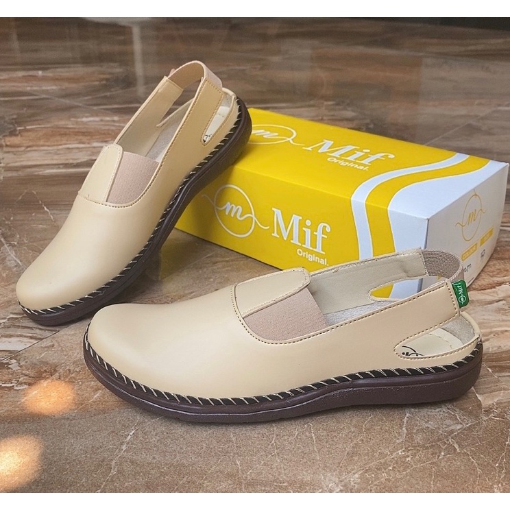 Diskon Heboh Mif Original Sepatu Sandal Wanita Elastis Nyaman M4