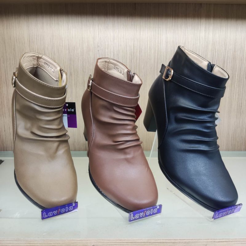 LAVIOLA SHOES ORIGINAL. Sepatu Formal Wanita Boots Heels 5cm