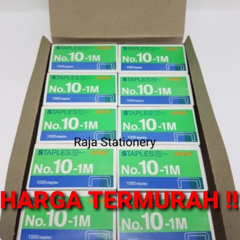 

Promo baru TERMURAH STAPLES JOYKO NO1 KECIL ISI STAPLER REFILL HEKTER NO11M 1 DUS ISI 2