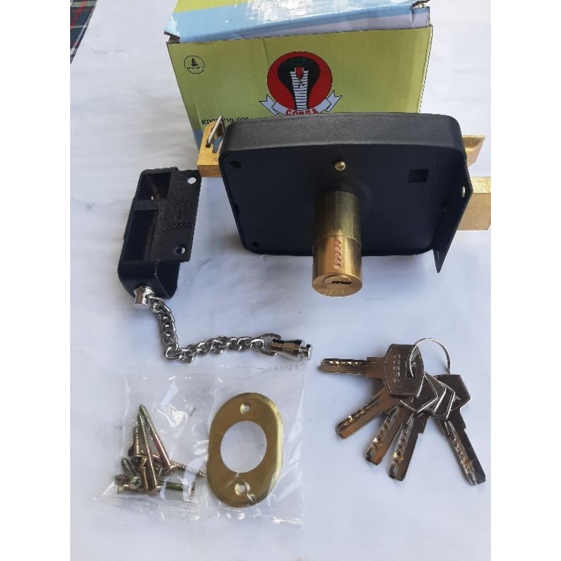 COBRA kunci pintu besi pagar gerbang rollingdoor otomatis 6683 black