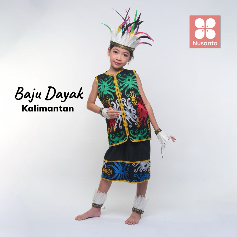 BAJU ADAT DAYAK KALIMANTAN/ Baju dayak kalimantan