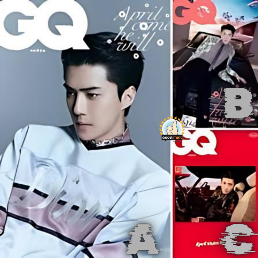 [Ready Stock] Korean Magazine GQ Korea April 2022 EXO SEHUN JunDW