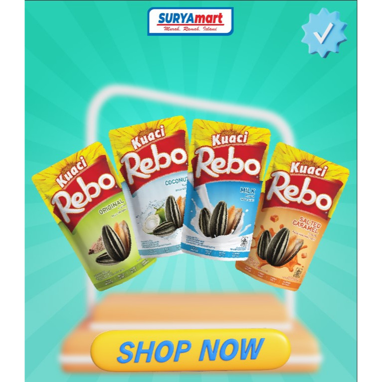 

Rebo Kuaci 140 Gram (Original, Milk, Coconut, Caramel)