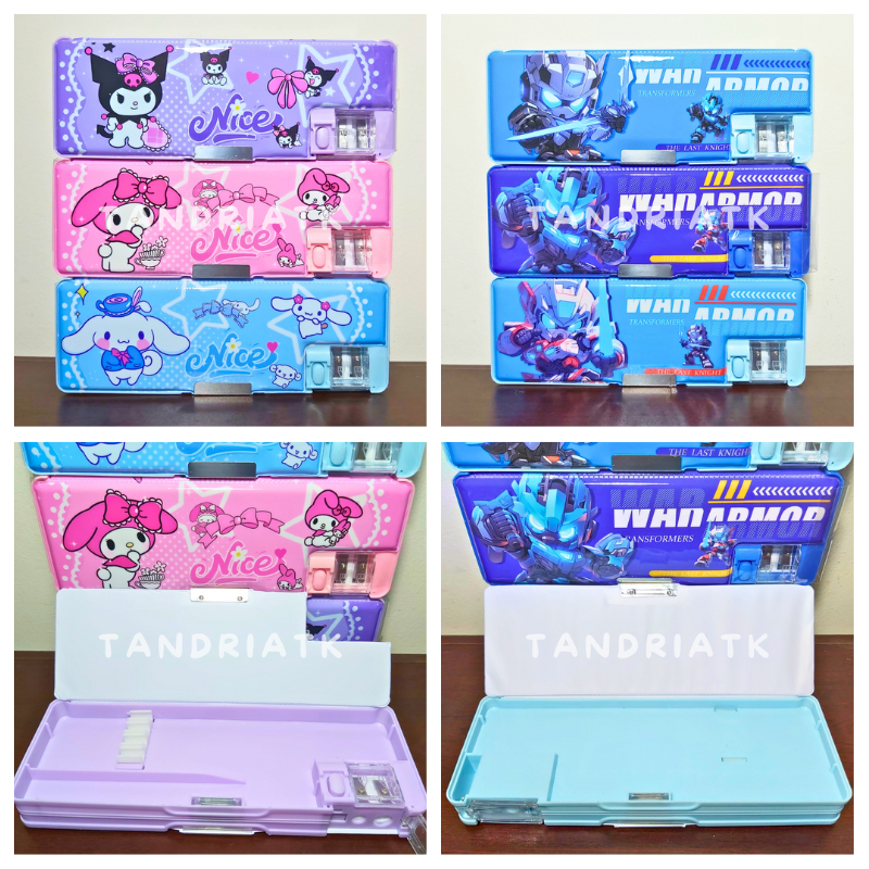 

Tempat Pensil Magnet Serutan 2 Lubang SNR Transformers 7085 Motif Robot Kuromoi Melody Cinnamon