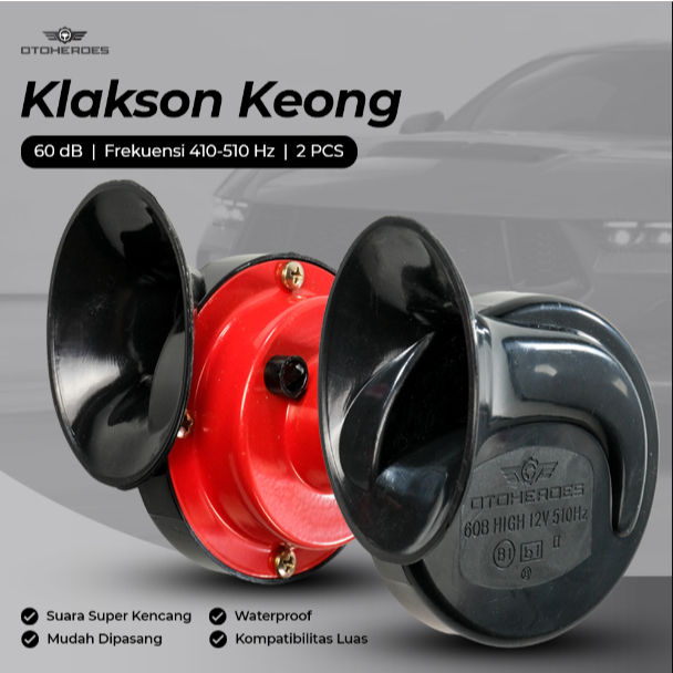 OTOHEROES Type R Klakson Keong Mobil - Klakson Mobil -  Air Horn 12V 60dB 2 PCS 100% ORIGINAL