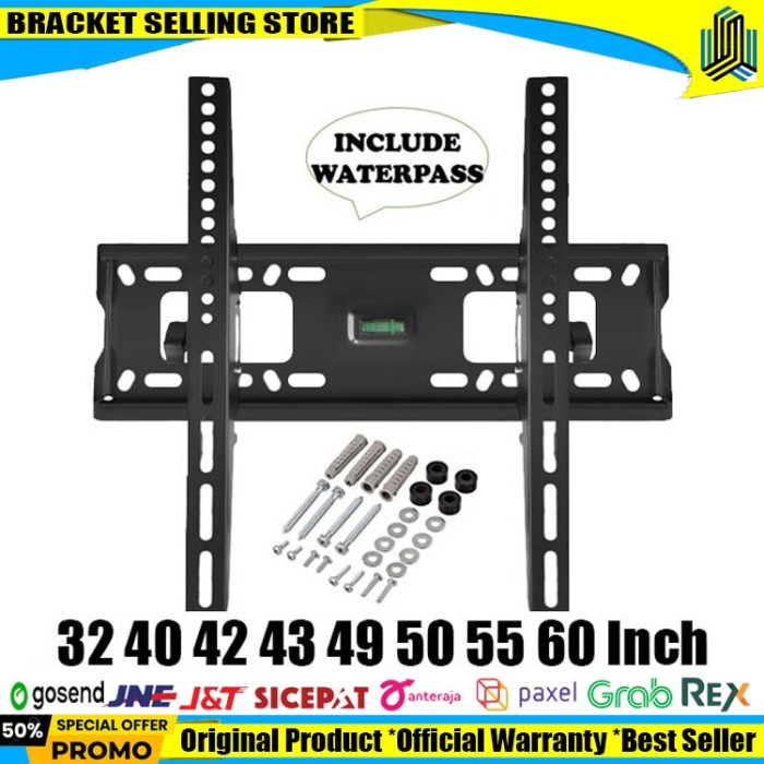 bracket tv led 65 60 55 50 43 32 inch SAMSUNG LG SONY TCL ALL MERK TV