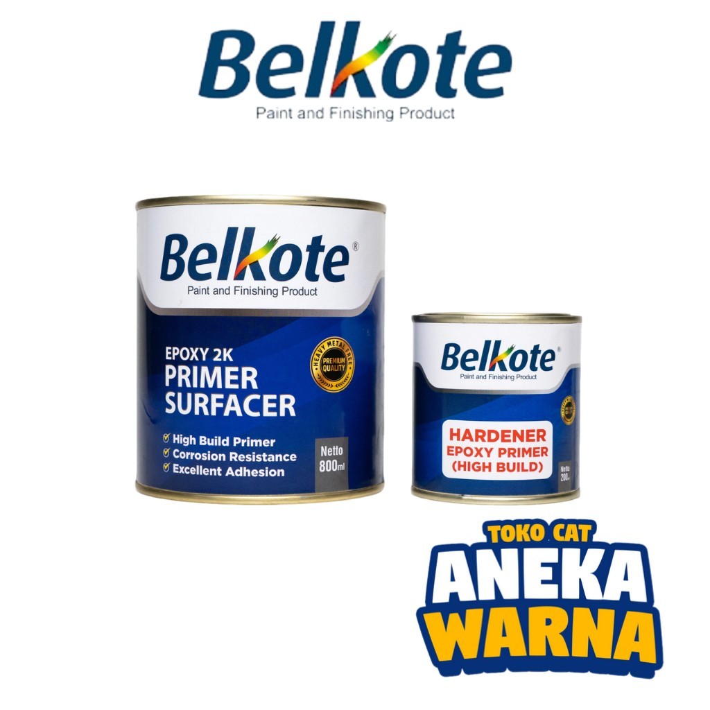 BELKOTE Epoxy 2K Primer Surfacer HIGH BUILD / Epoxy Filler Surfacer / Epoxy PU 2K Surfacer