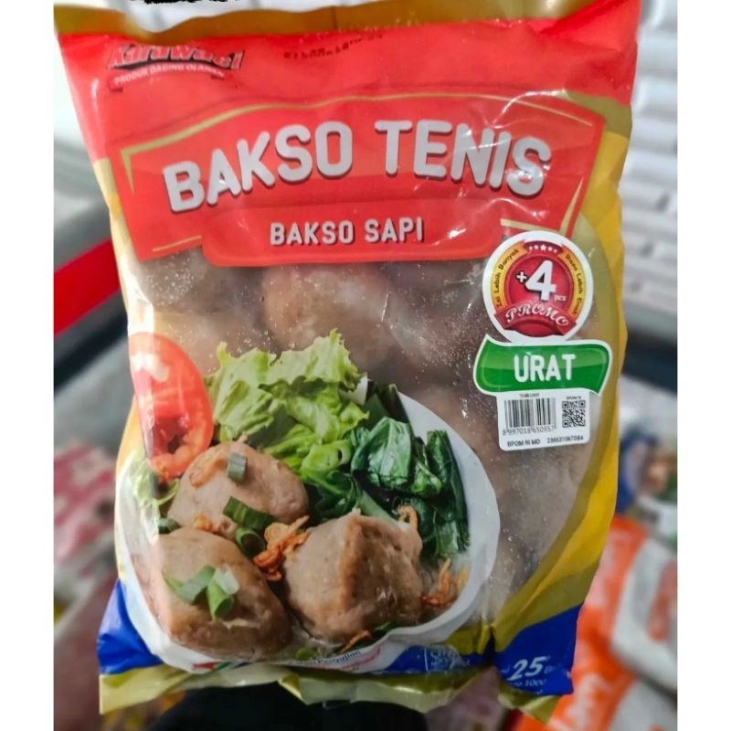 

[FROZEN FOOD] Bakso Tenis Karawaci Daging Sapi Urat Frozen isi 25 pcs-Free Bubblewarp