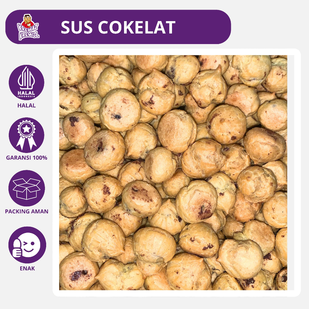 

SUS COKLAT / SUS KERING / SOES COKELAT CEMILAN MANIS 250gr