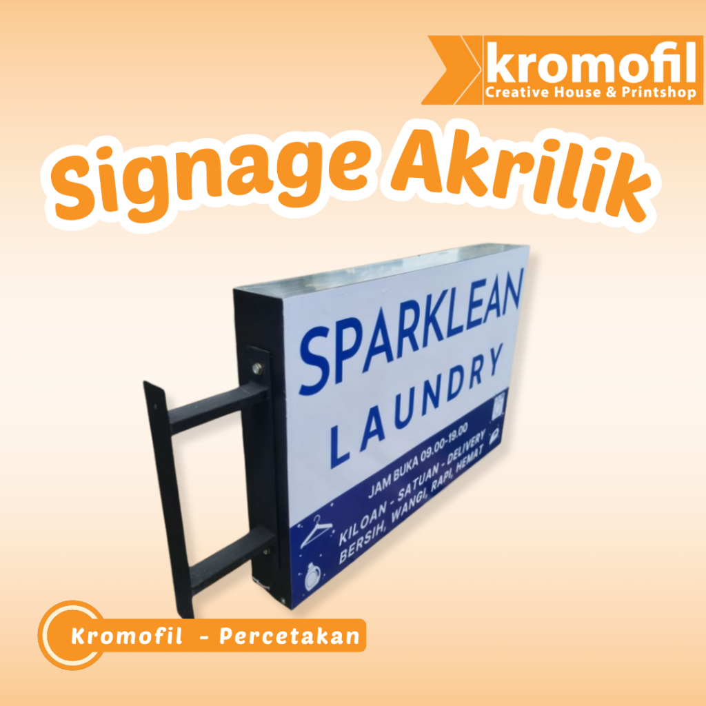 Neon Box Akrilik Ukuran 40 x 60cm