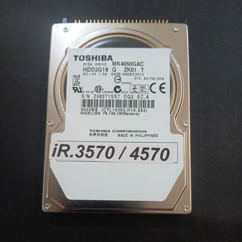 Hardisk fotocopy canon IR-3570/4570