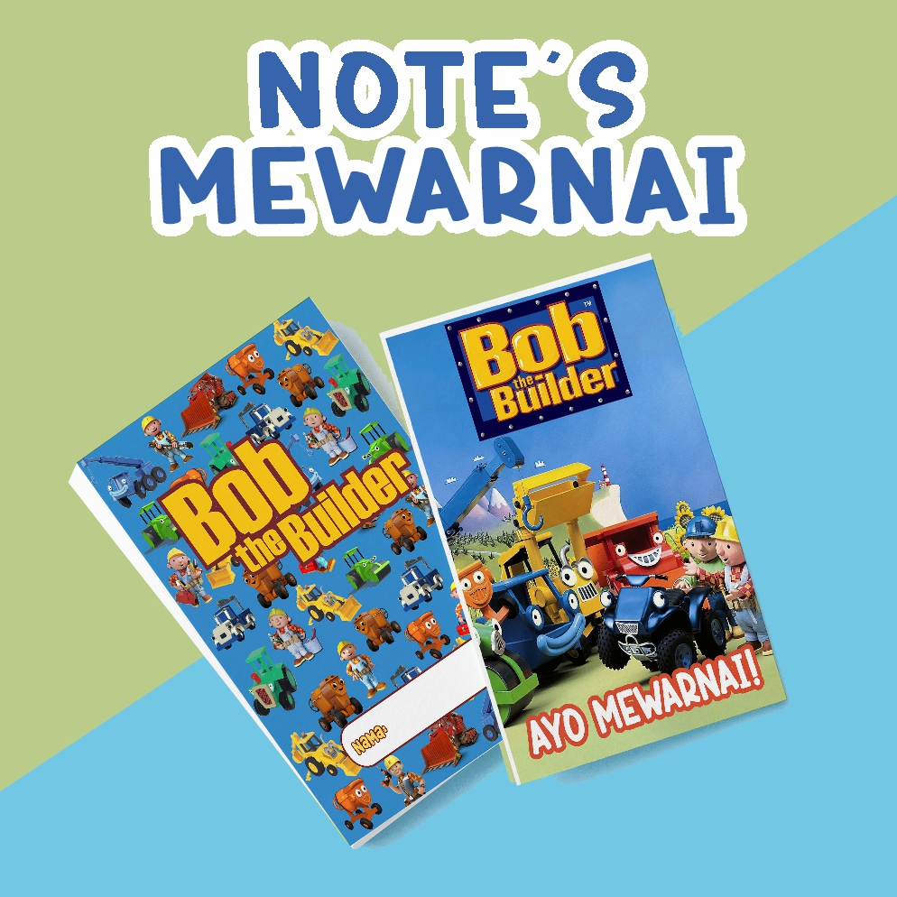 

Buku Kecil Mewarnai - Note Mewarnai Bob The Builder