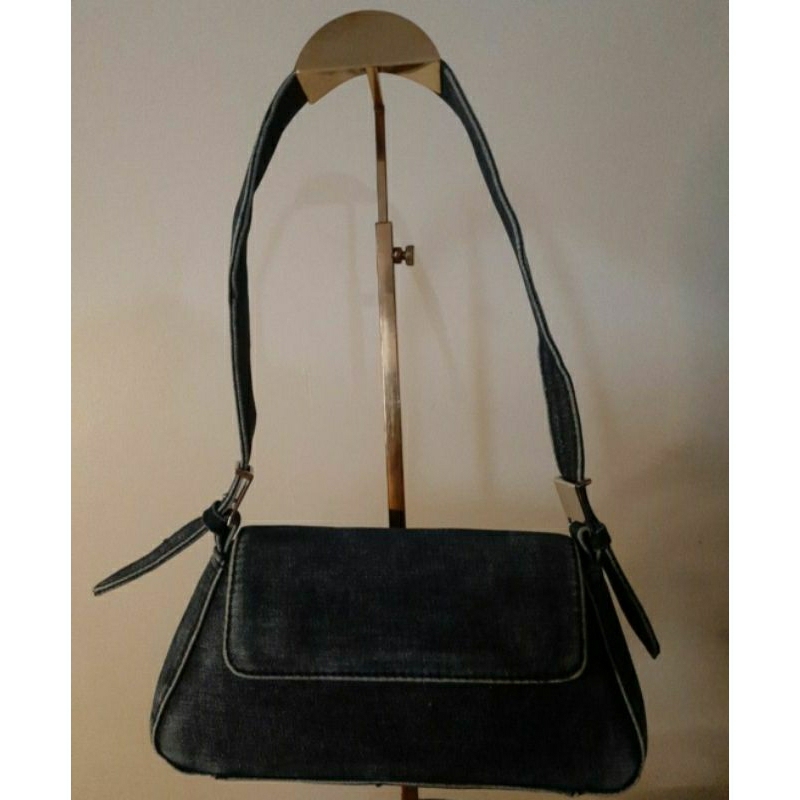 zara denim shoulder bag