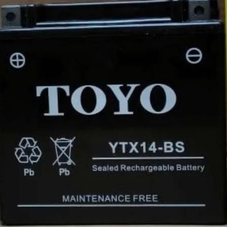 Toyo YTX14-BS 12V-15Ah Aki Kering