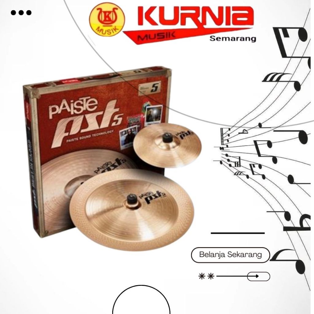 PAISTE PST5 Effect Pack Set 10-18 Cymbal | Splash China Chinese Simbal