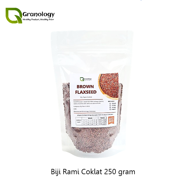 

Brown Flax Seed / Biji Rami Coklat (250 gram) by Granology