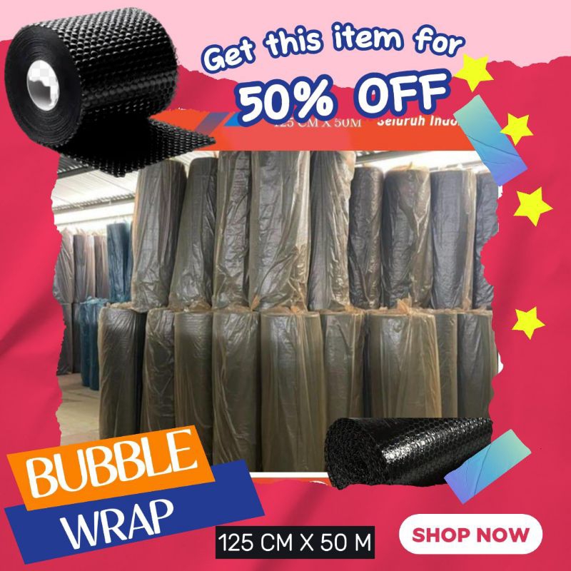 

BUBBLE WRAP HITAM TEBAL ELASTIS
