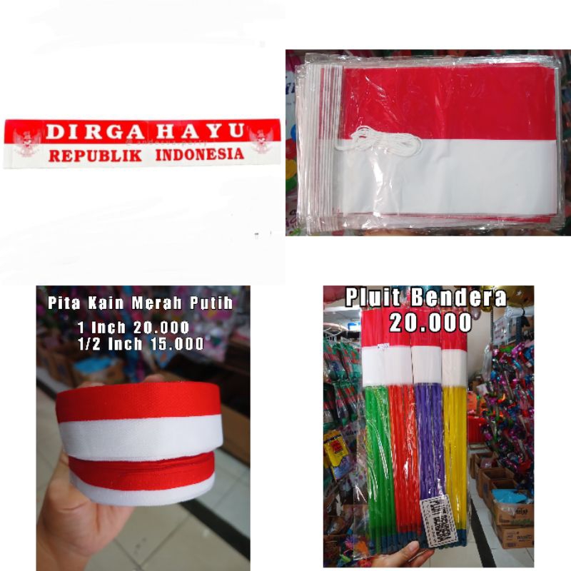 Bendera Plastik Pluit Bendera Rawis Dirghayu Hiasan 17 Agustus