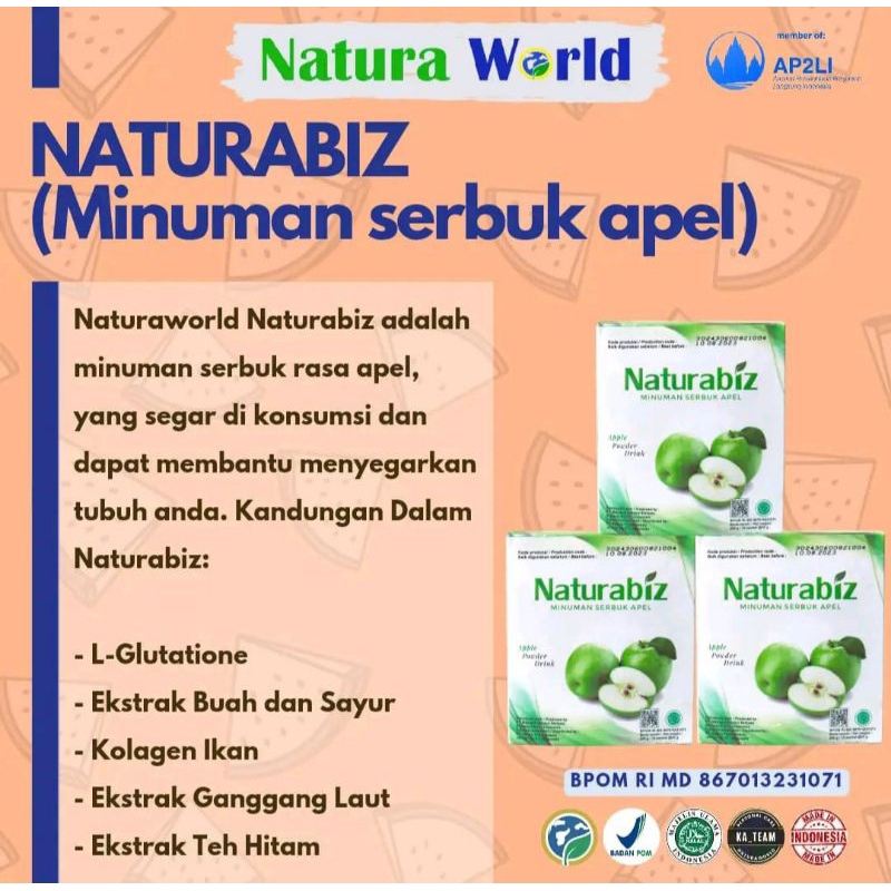

Naturabiz minuman serbuk apel