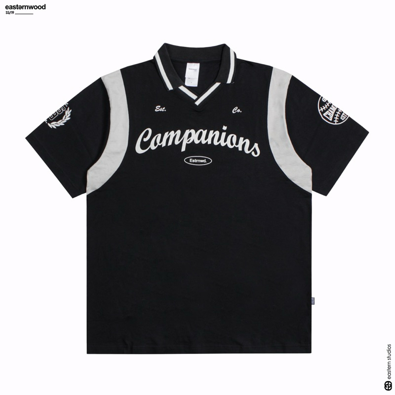 Rugby Lengan Pendek Oversize Vintage Shirt Polo Shirt Baseball