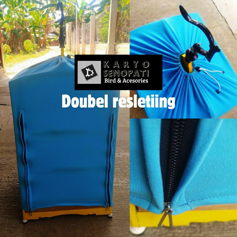 kerodong krodong sangkar KOSAN & kotak No1,No2,No3 kandang burung doubel resleting krodong sangkar k
