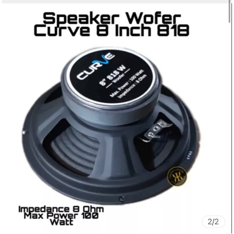 Speaker Wofer 8 Inch Curve 818 Speaker aktif
