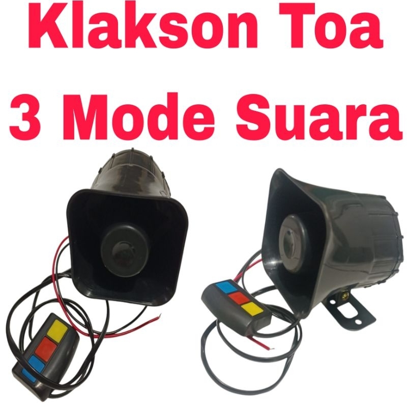 Klakson Toa 3 Mode Suara/Klakson Motor 3 Suara