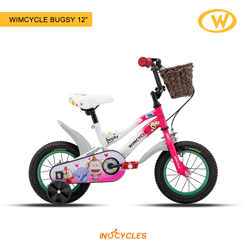 WIMCYCLE Bugsy Baba Lili Tata 12 inch Sepeda Anak Cewek