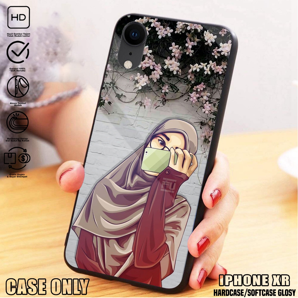 Case IPHONE XR  - Casing IPHONE XR [ HIJAB ] Silikon IPHONE XR  - Kesing Hp - Casing Hp  - Case Hp -