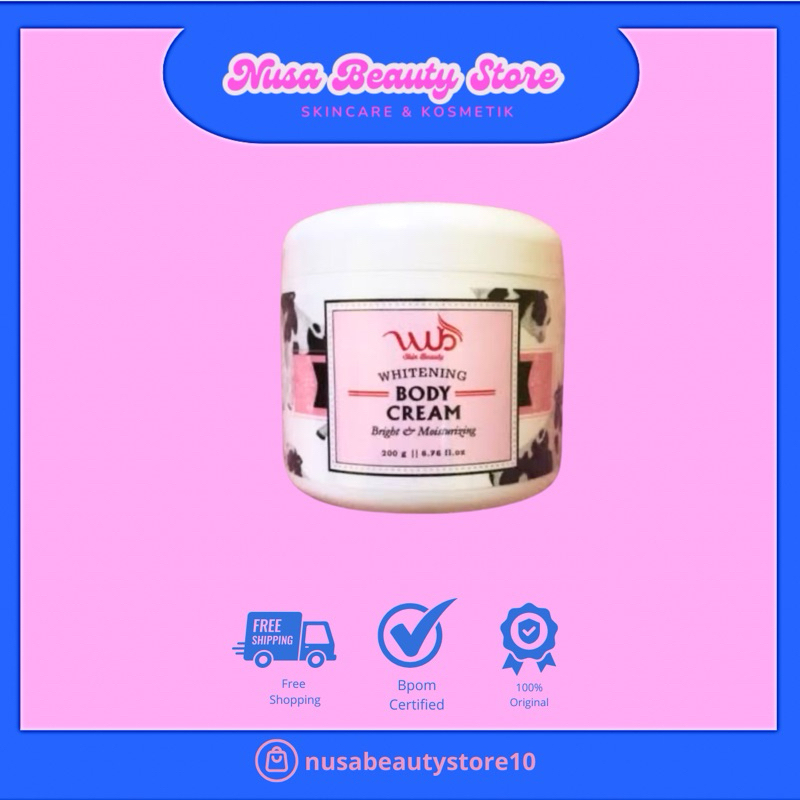 wub Body Cream (Body Bleaching) Bright & moisturizing
