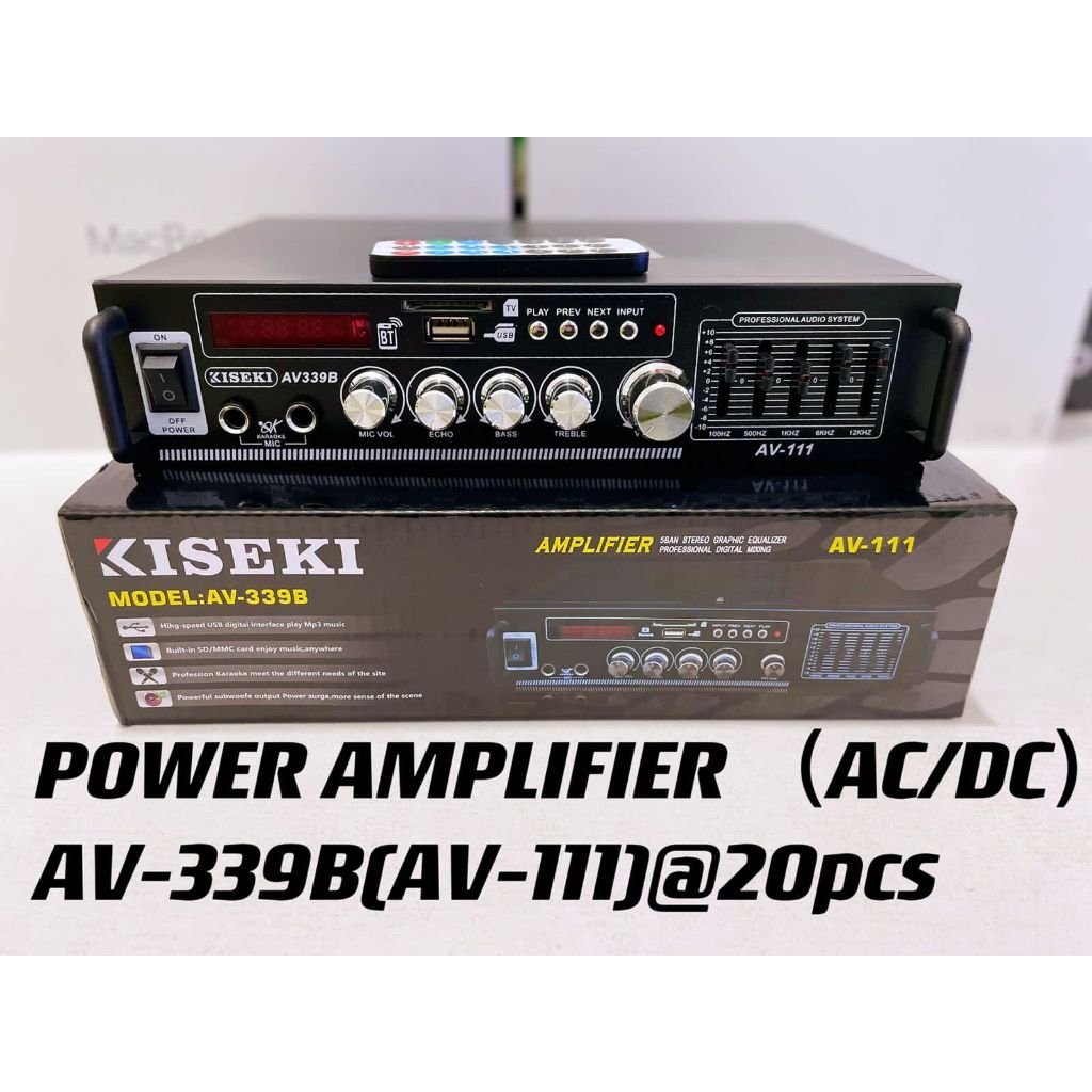 AMPLIFIER BLUETOOTH AUDIO KARAOKE FM RADIO 700W | AV-111